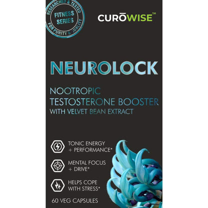 CUROWISE - Neurolock Natural & Herbal Health Supplement Support Daily Energy and Promotes Mental Health - 60 Capsules